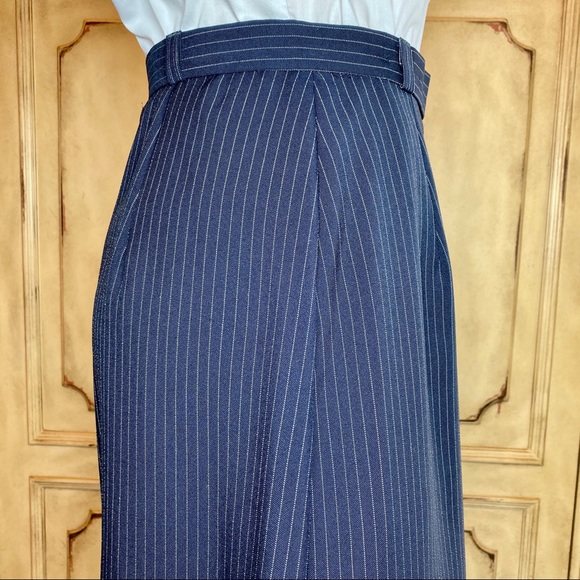 Vintage 70’s/80’s Alex Colman Pinstripe Wrap Skirt - Picture 11 of 14